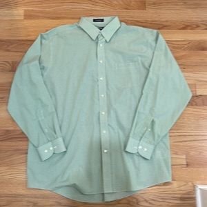 STAFFORD Performance Oxford - 18 Neck (36-37) Green Plaid